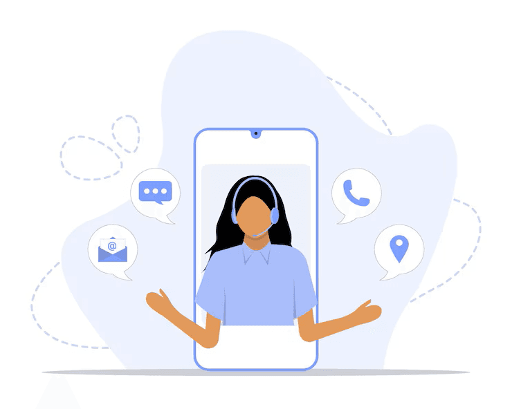 Contact illustration